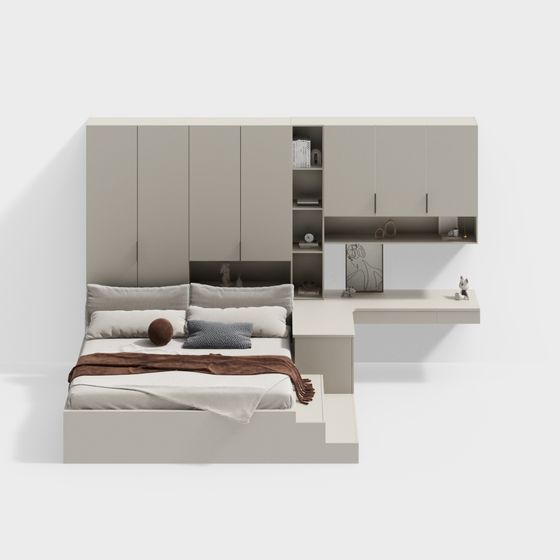 Urban Retreat 3D model for Minimalist Spaces