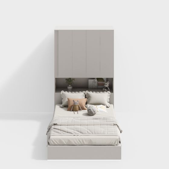 Cozy Small Bedroom 3D model