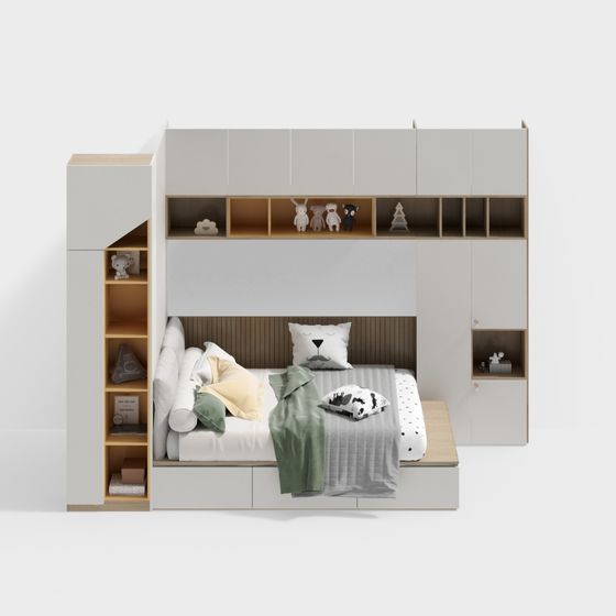Children's Multifunctional Bed 3D model