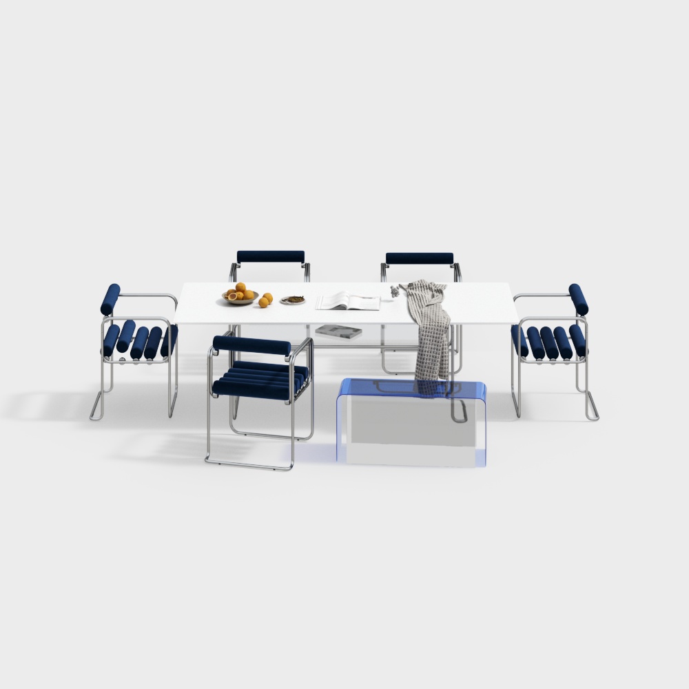 Set Tavolo e Sedie da Pranzo Moderno