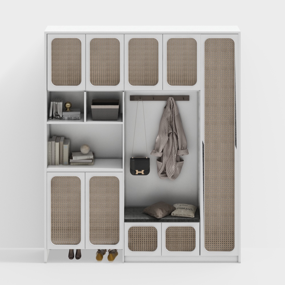 Wabi-sabi shoe cabinet