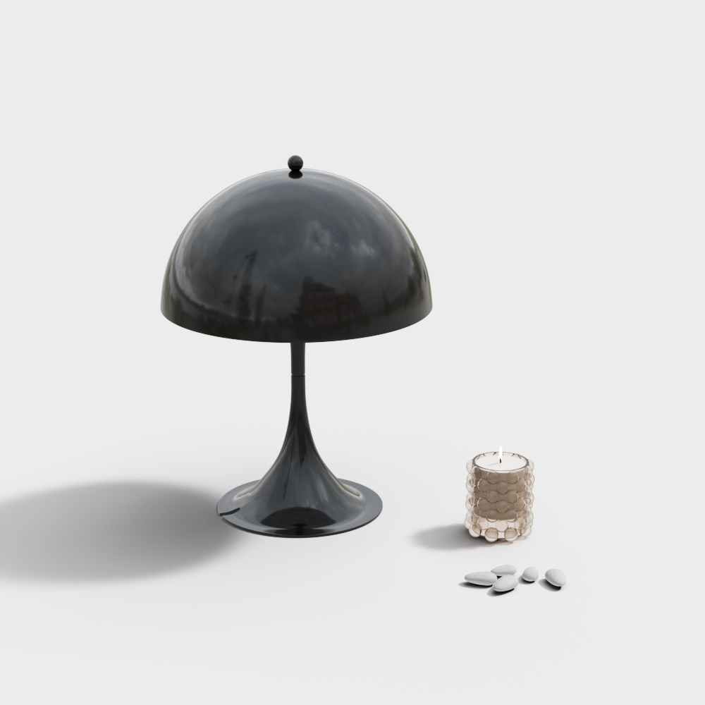 Stylish Mushroom Lamp 3D model for Modern Interiors