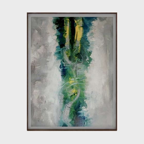 Abstract 3D Model in Low Poly Style