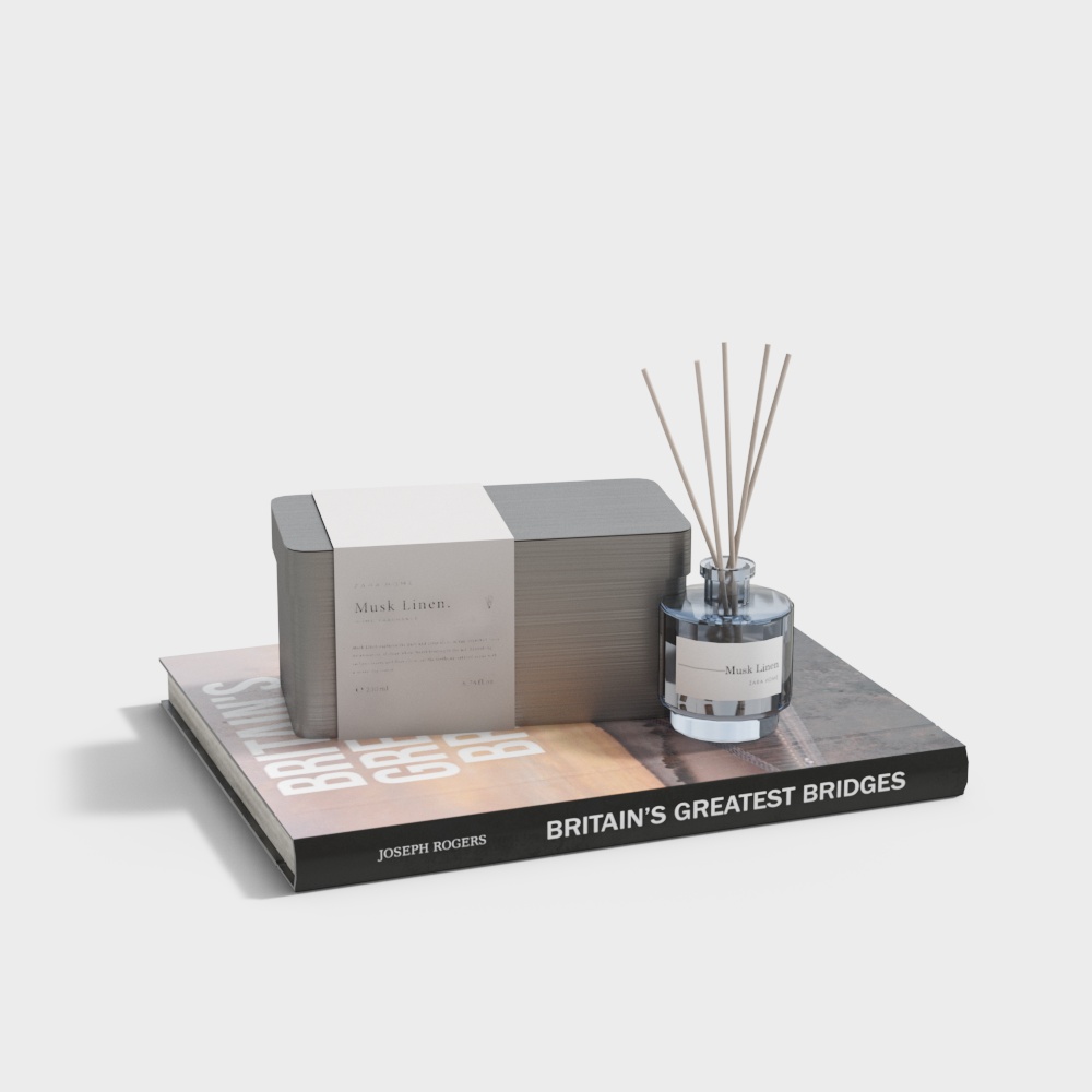 現代書本裝飾組合