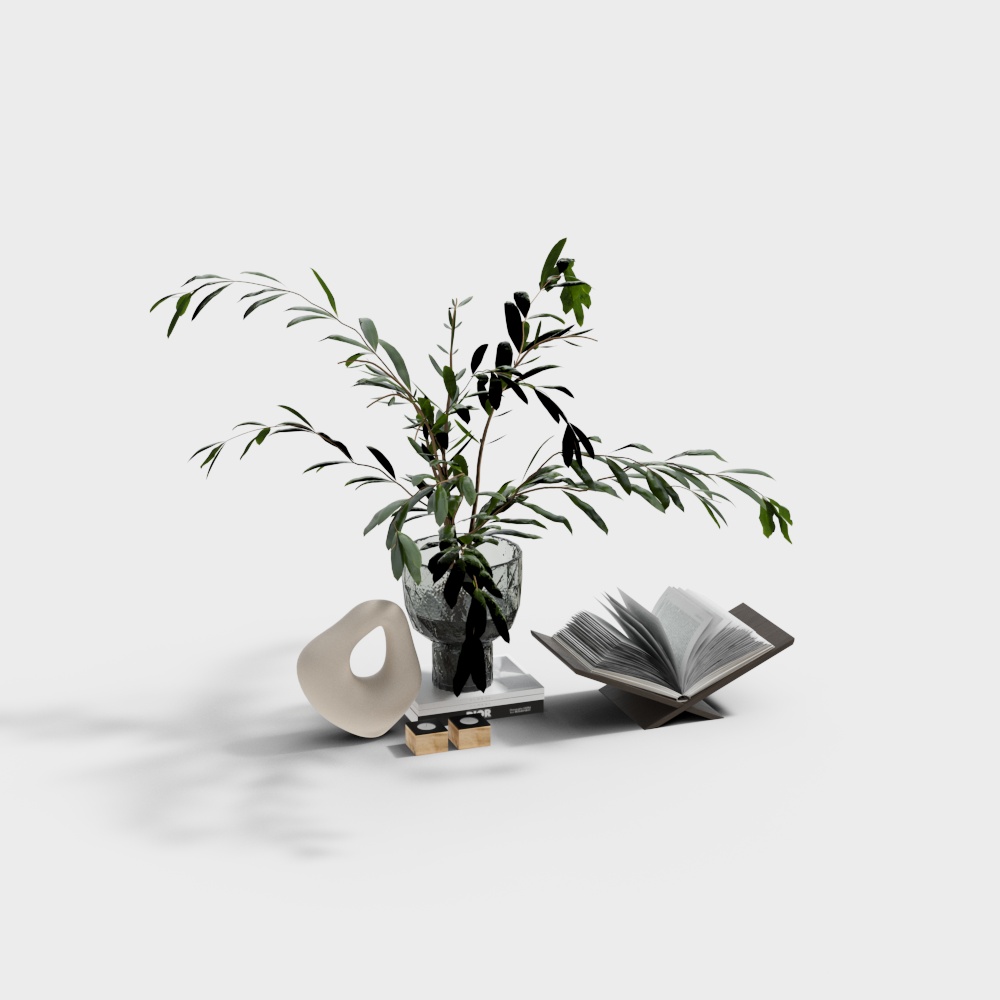 Modern floral ornament combination