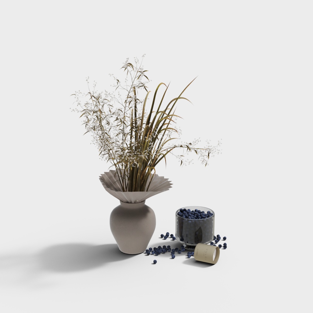 Modern floral ornament combination