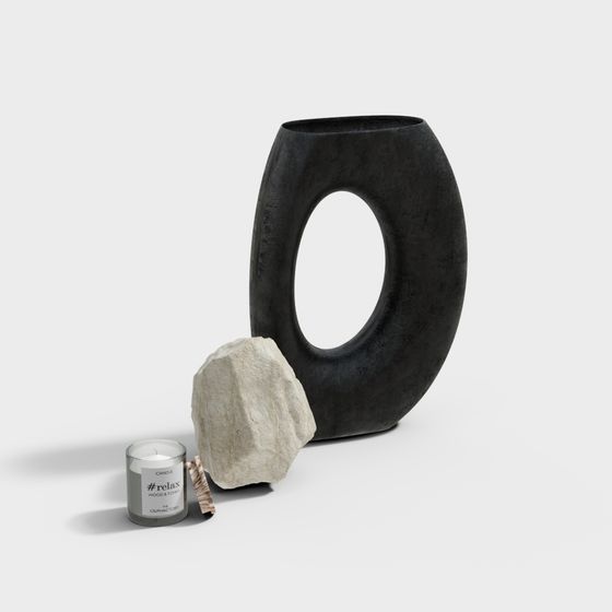 Circular Artistic Vase 3D model