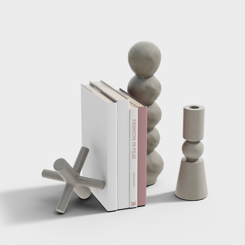 Unique Geometric Low-Poly 3D Model Design