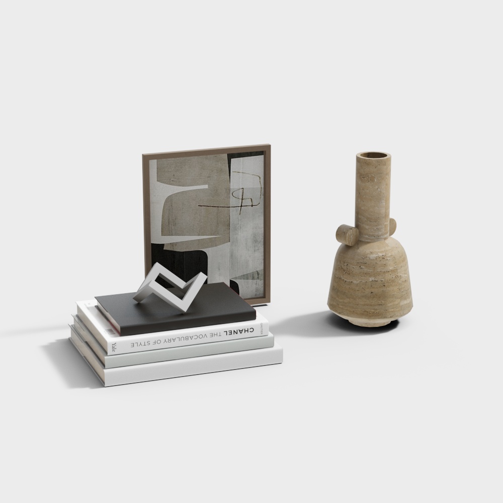 Wabi-sabi book ornament set