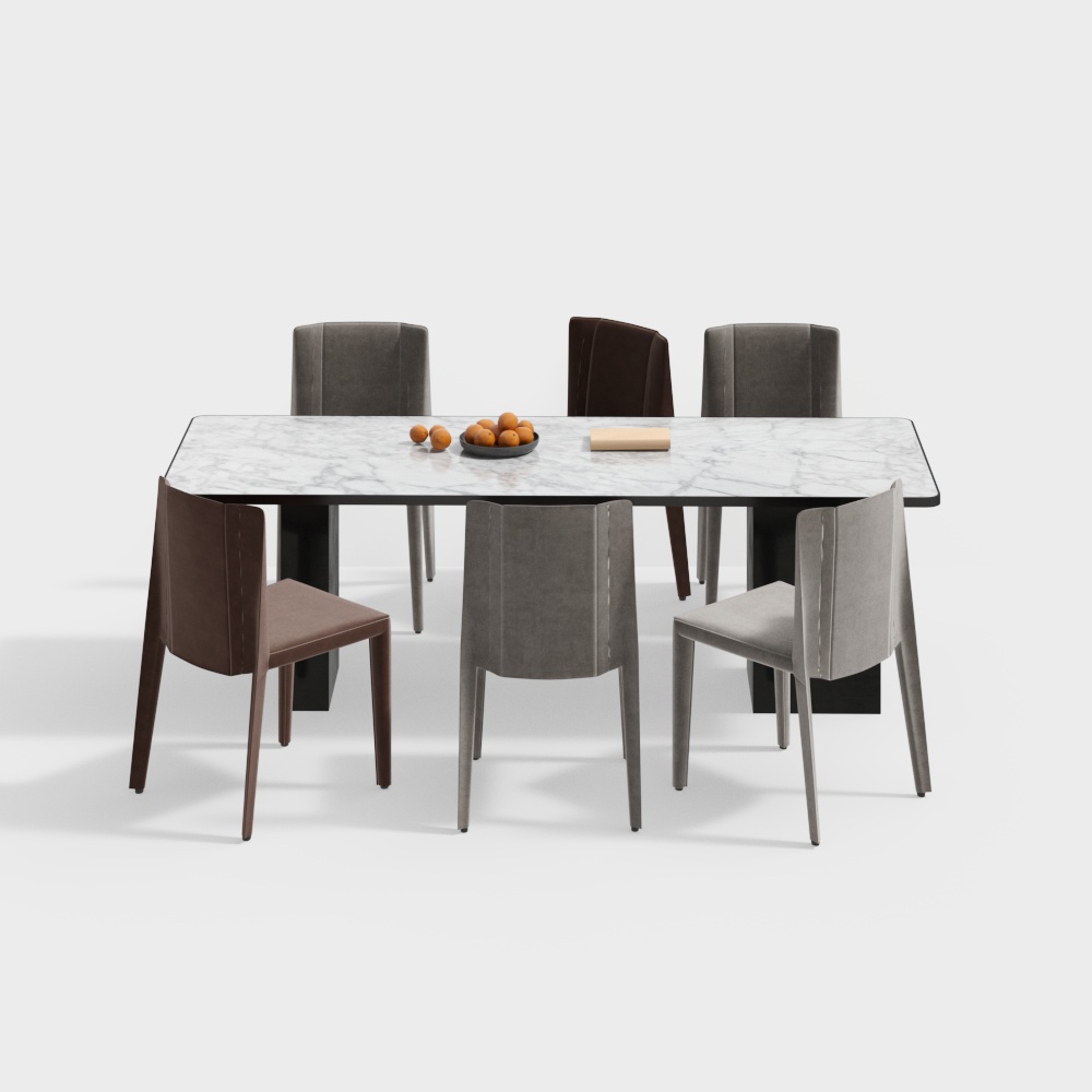 Bàn ăn hiện đại kết hợp