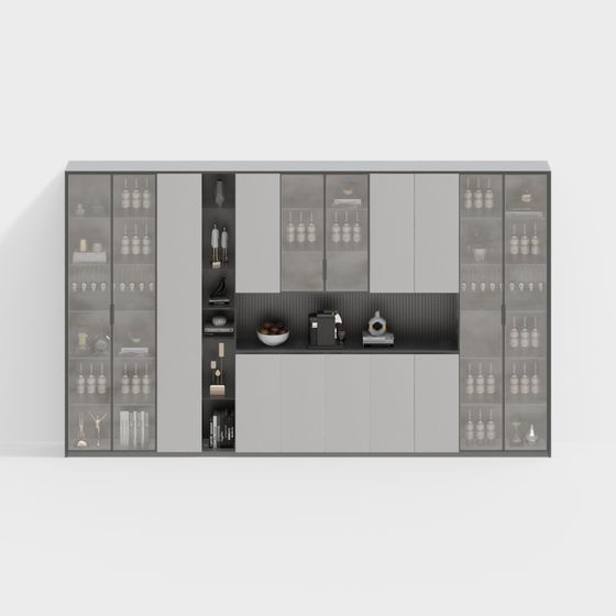 Urban Bar Cabinet 3D model