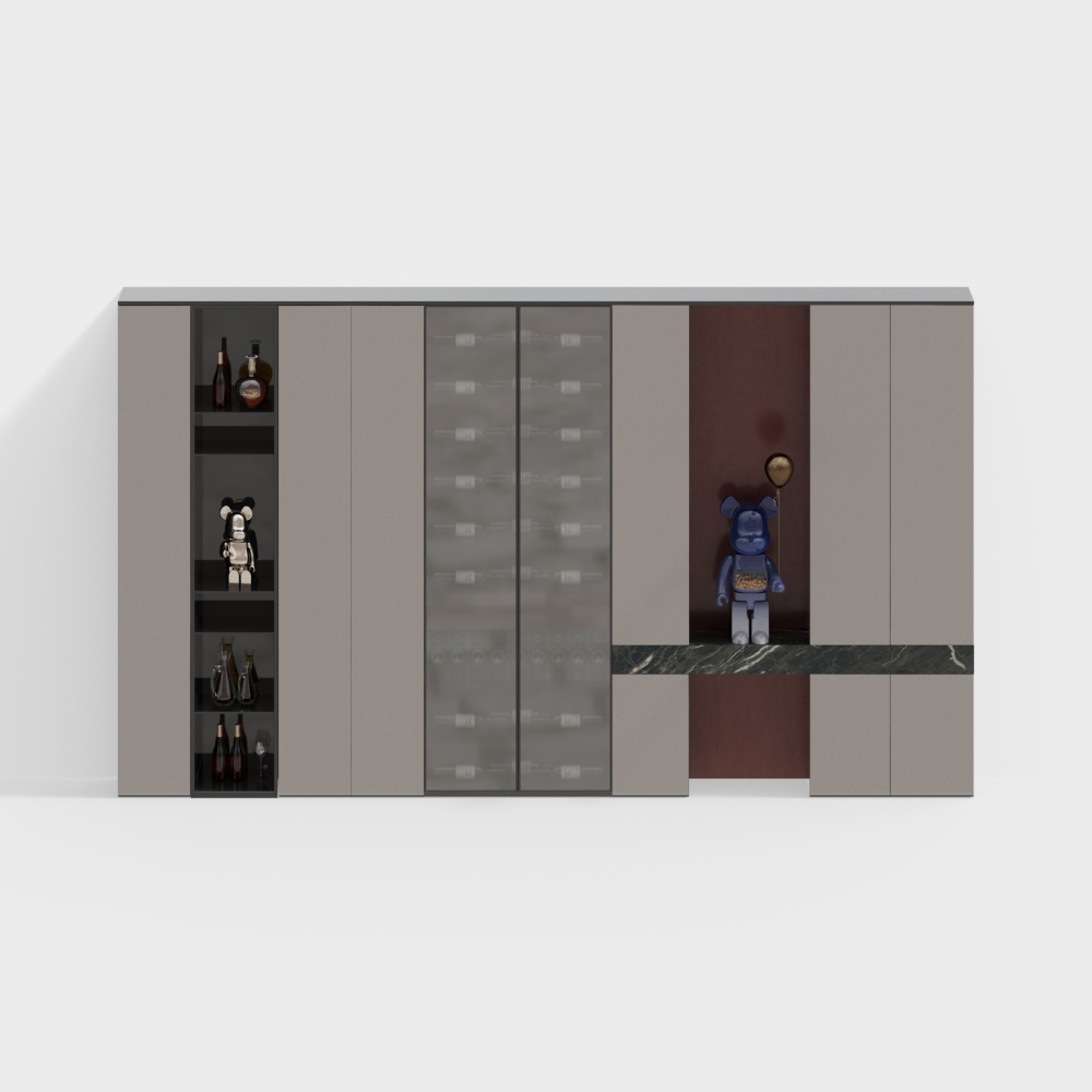 Gabinete de vino de lujo ligero moderno