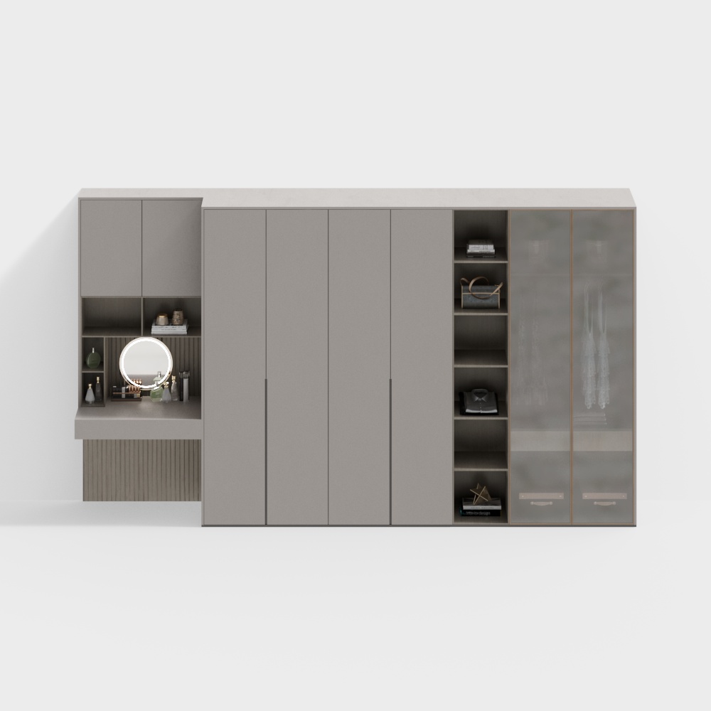 Modern light luxury wardrobe