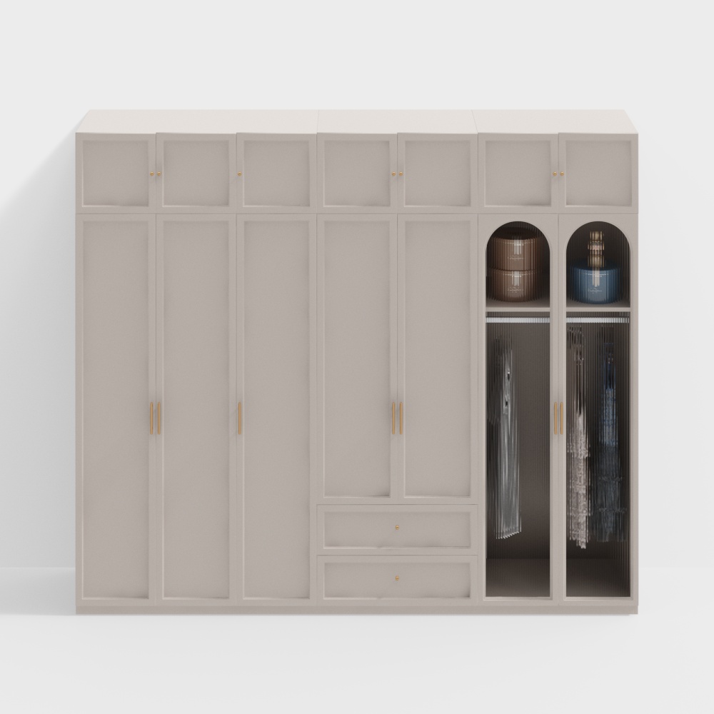 Urban Closet 3D Model – Modern Minimalist Storage