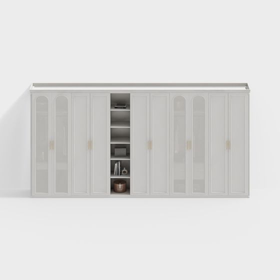 Elegant Walk-in Closet 3D model