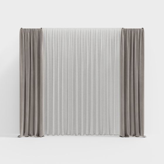 Elegant Curtain 3D Model for Creative Designs