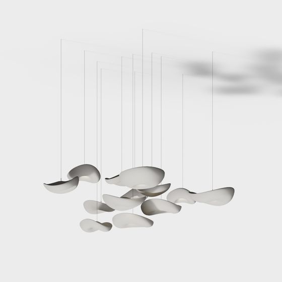 Flowing Light Pendant 3D model