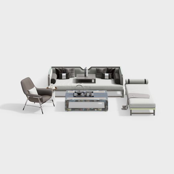 Urban Elegance 3D model Furniture Set
