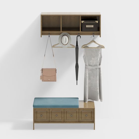 Modern Minimalist Entrance Hall 3D model