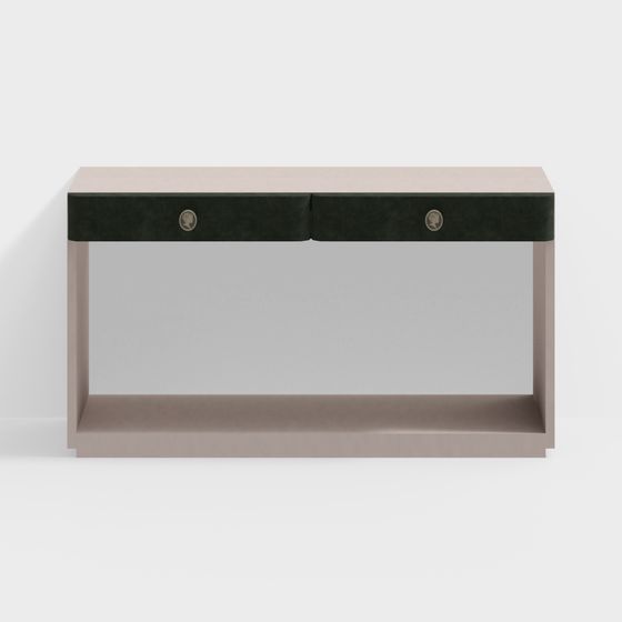 Urban Velvet Drawer Console 3D model for Stylish Interiors