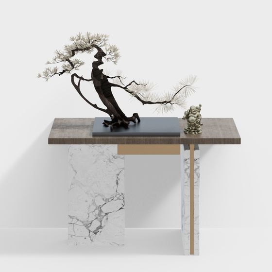 Bonsai Console Table 3D model