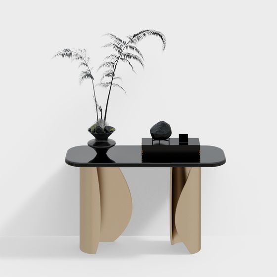 Sleek Artistic Table 3D model