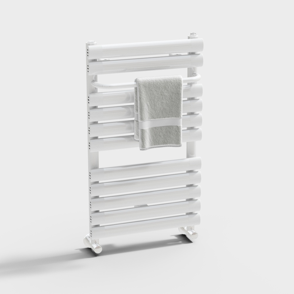 Copper aluminum bathroom electric towel rack 800 back basket with a towel