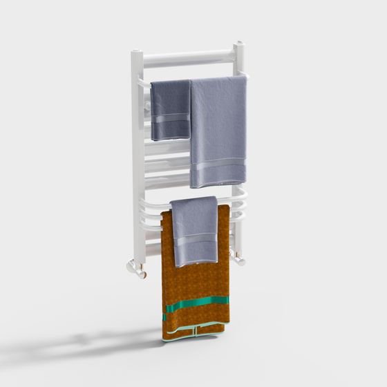 Modern Minimalist Towel Rack 3D model