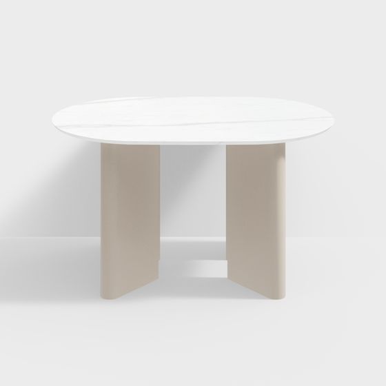 Low-Poly Round Table 3D model for Modern Interiors