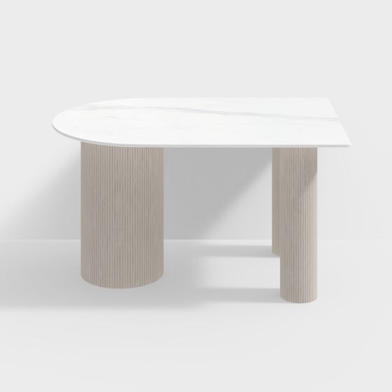 Elegant Marble Dining Table 3D model