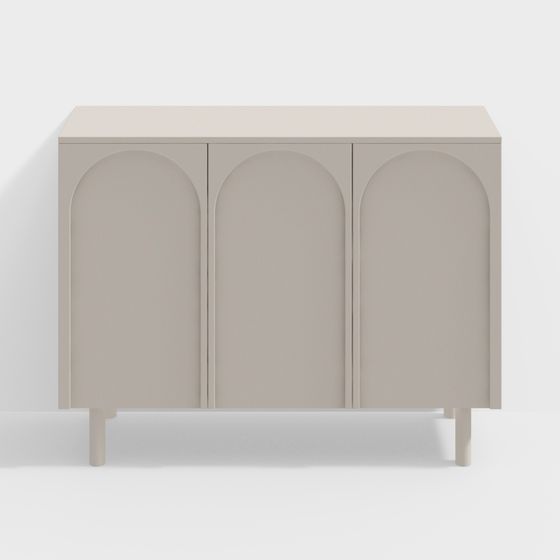 Arched Cabinet 3D model for Modern Interiors