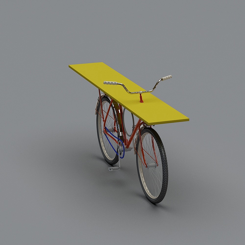 City Oasis Bicycle Sculpture 3D model
