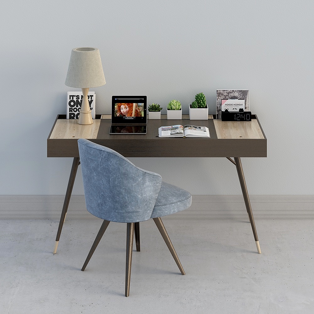 Desk and chair combination