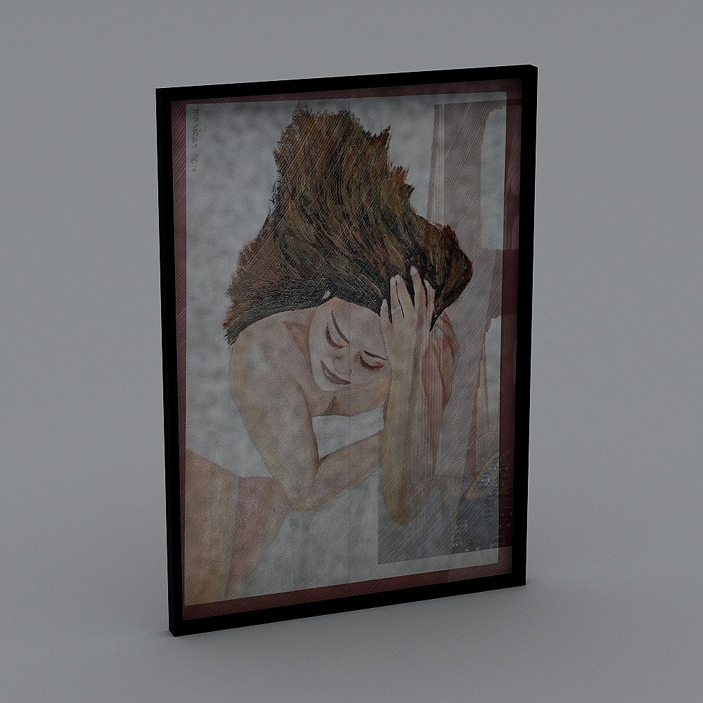 The Thinker 3D model