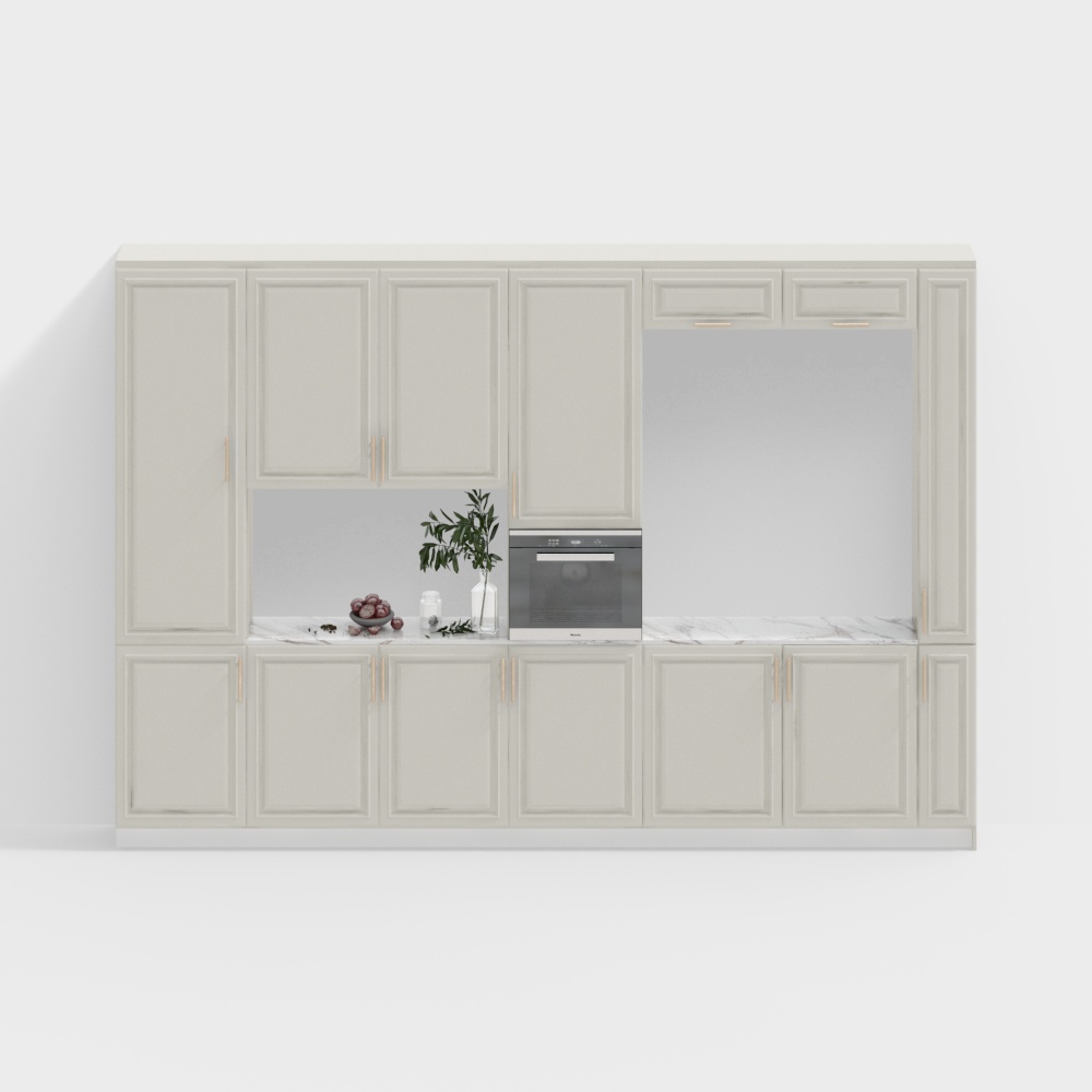Urban Kitchen 3D model - Modern Minimalist Aesthetic