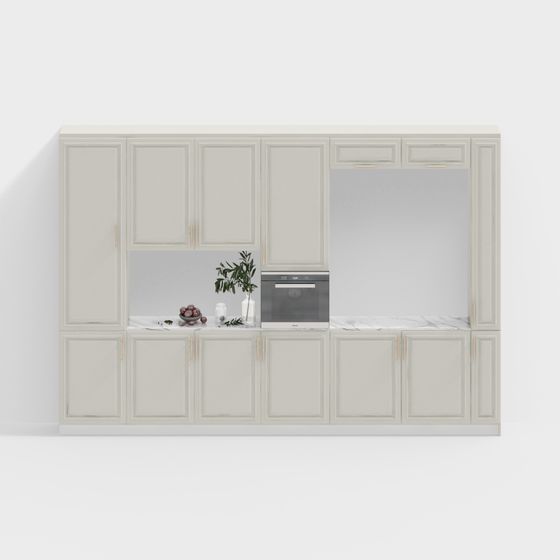 Contemporary Urban Kitchen 3D model for Creative Applications