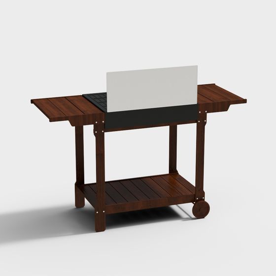 Stylish Mobile Office Desk 3D model