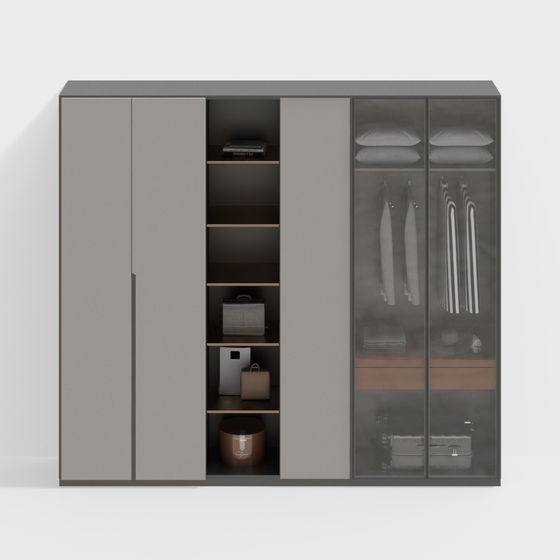 Urban Closet 3D model for Modern Spaces