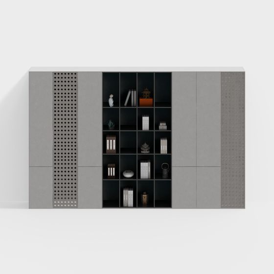 Urban Bookshelf 3D model for Modern Living
