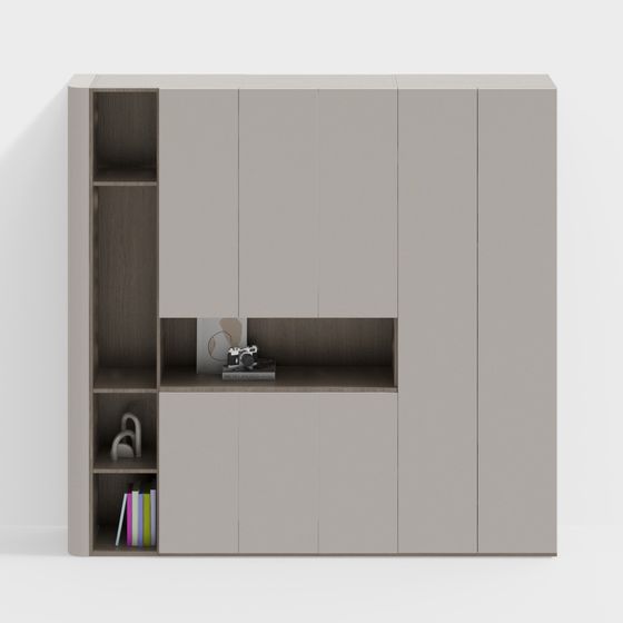 Urban Bookshelf 3D model for Modern Spaces