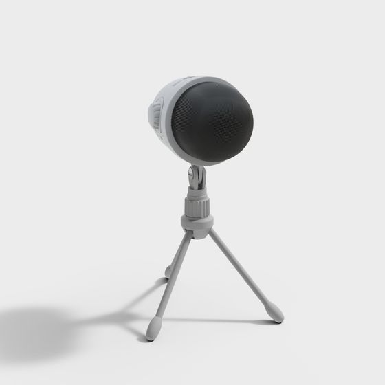 Portable Microphone 3D model for Digital Art