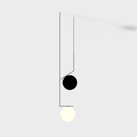 Balanced Pendant Light 3D model