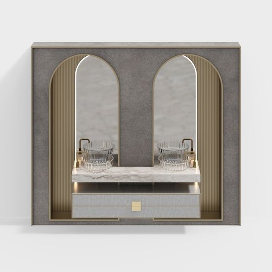 モダンで豪華なバスルームキャビネット