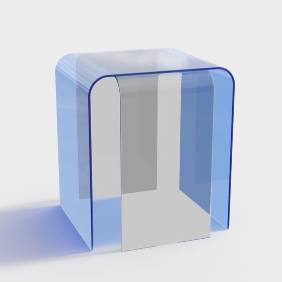 Futuristic Low-Poly 3D Model with Unique Design