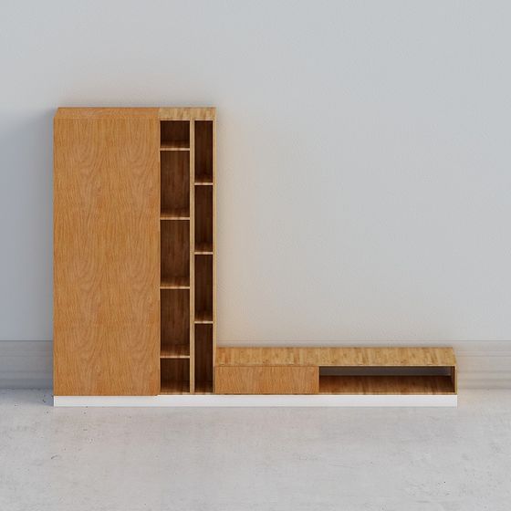 Urban Bookshelf 3D model for Modern Interiors