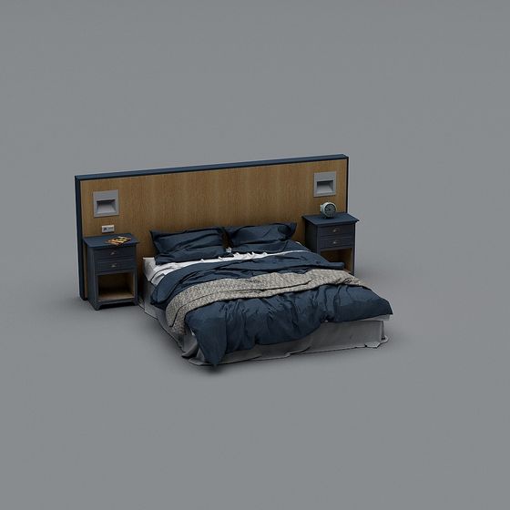 Modern Bedroom Scene 3D model