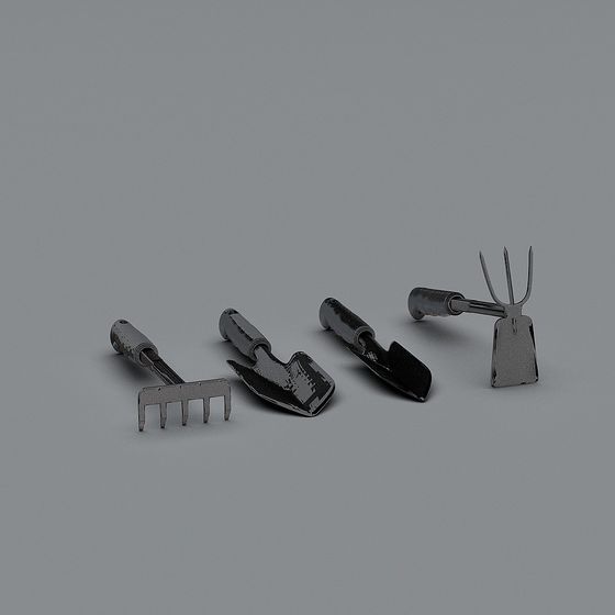 Garden Tools Set 3D model