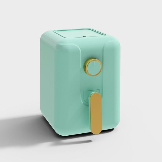 Modern Low-Polygon Refrigerator 3D model
