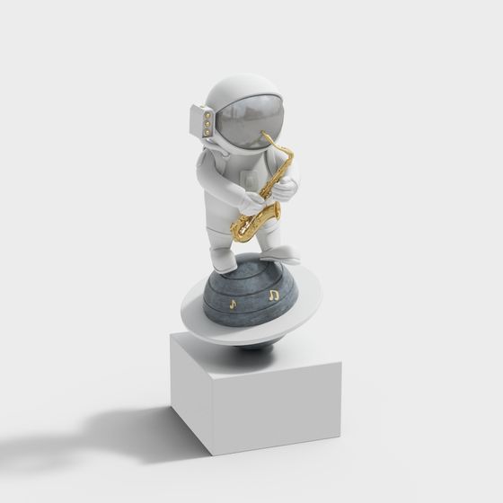 Space Jazz Musician 3D model