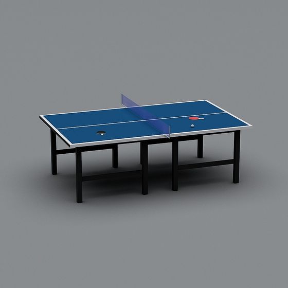 Low-Poly Ping Pong Table 3D model